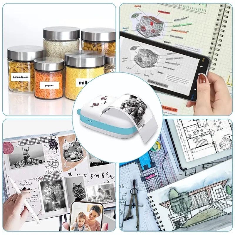 Meow Pocket Printer, Mini Bluetooth Photo Printer, Pocket Printer With Thermal Paper Roll, Wireless Mini Printer For Memo Receipt Label Notes, Thermal Printer Compatible with Android or iOS APP, Smart Thermal Inkless Printer Meow Pocket Printer, Mini Bluetooth Photo Printer, Pocket Printer With Thermal Paper Roll, Wireless Mini Printer For Memo Receipt Label Notes, Thermal Printer Compatible with Android or iOS APP, Smart Thermal Inkless Printer
